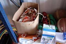 Various pumpkin patch bunting, sack race sacks, magaphone etc.