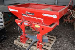 Agrional 600lt single disc fertiliser spreader. 2023. Serial Number 230928. With hydraulic shut