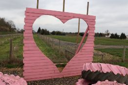 Large heart photo prop.