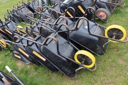 9x metal wheelbarrows. With solid wheels.