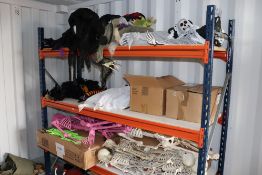 Large quantity of pumpkin and Halloween props. To