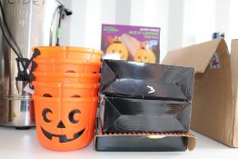 5x unused packs of battery powered pumpkin lantern