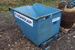 Conquip forklift tipping skip. 2023.