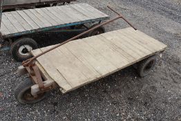 3-wheel hand trolley.