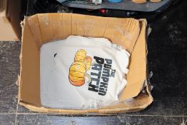 Quantity of pumpkin patch jute bags.