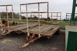 Nelson single axle bale trailer. With ladders.