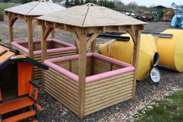 Approx 6ft pergola. With vented roof. Used to hous