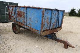 Marston 6T single axle tipping trailer. For spares or repair. Included by kind permission.