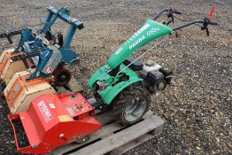 Panda 3+2 two wheel tractor. With Tecma flail mower. 2013.