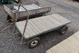 4-wheel hand trolley.