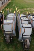 10x galvanised wheelbarrows. With solid wheels.