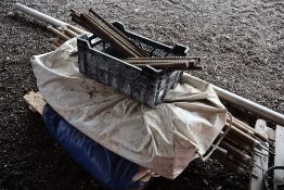 Approx 6ft x 20ft marquee. With poles etc.