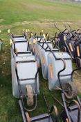 10x galvanised wheelbarrows. With solid wheels.