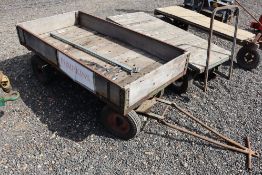 4-wheel hand trolley.