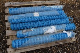 Quantity of safety barrier fence.