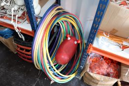 Quantity of hula-hoops and ride-on toy.