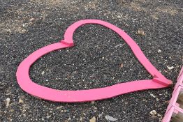 Large heart shaped prop.