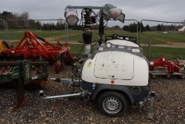 Taylor Construction Plant Ltd Ecolite fast tow lighting tower. 712 hours.