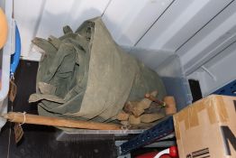 British Army one man ridge tent. With poles and pe