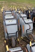 10x galvanised wheelbarrows. With solid wheels.