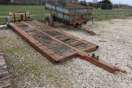 18ft 6in single axle low loader trailer. Included