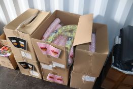 Large quantity of ice cream tubs and pumpkin patch