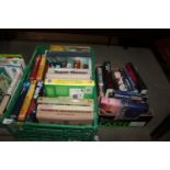 Two boxes of various books
