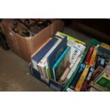 A box of various books relating to bygones