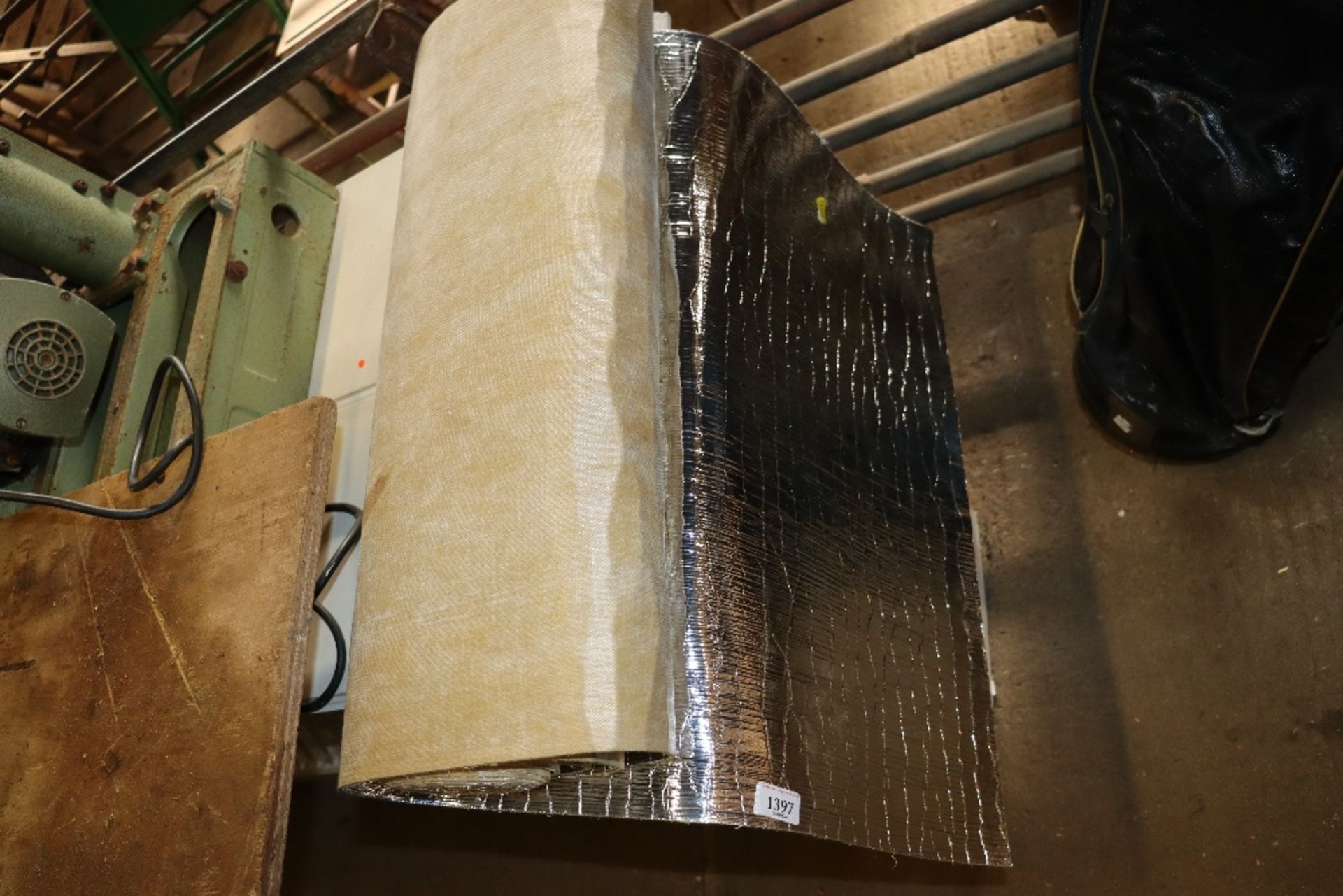 A roll of insulated underlay