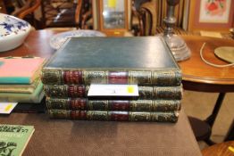 Baronial Antiquities of Scotland in four leather bound