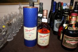 A bottle of Glenfarclas Highland Single Malt Scotc