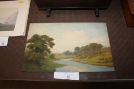 W. Ratcliffe, oil on board entitled 'The Stream', i