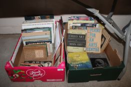 Two boxes of various art related books