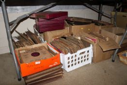 A large collection of 78rpm records