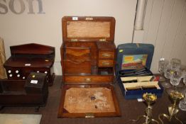 A portable stationery cabinet presented to Mr J.W.