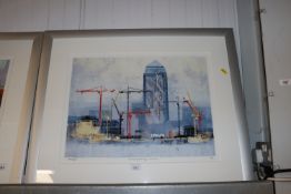 Colin Ruffell, pencil signed coloured print 'Canar
