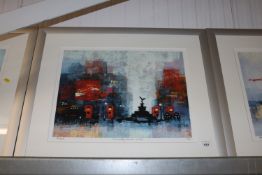 Colin Ruffell, pencil signed coloured print 'Picca
