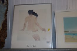 A framed and glazed poster 'Seat of Lady Raponatai