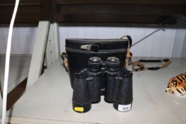 A pair of USSR 12x40 binoculars in case