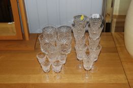 A quantity of Waterford crystal 'Alana' pattern gl
