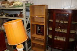 A modern oak bookcase
