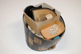 A box containing two 925 silver necklaces; a 925 silver charm bracelet and two 925 silver rings