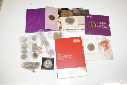 A box containing 2015 United Kingdom annual coin s
