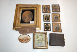 A quantity of daguerreotypes; a Victorian photo al