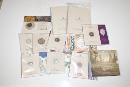 A box of Royal Mint coinage to include variouis 50