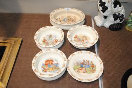 Five items of Royal Doulton Bunnykins