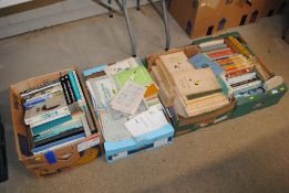 Four boxes of various books