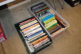Two boxes of various railway related books