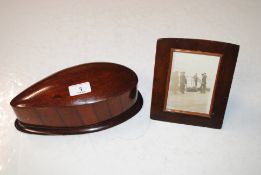 A wooden trinket box made from a WWI aircraft prop