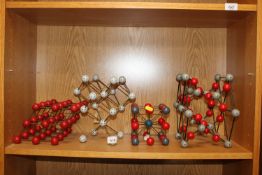 Four scientific molecular models